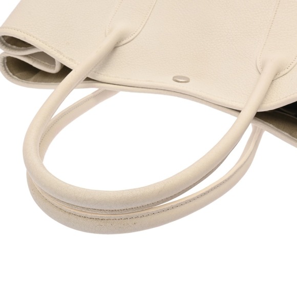 HERMES Garden Party PM White □N Stamp (circa 2010) Women's Negonda Handbag - Picture 4 of 11